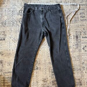 Rustler Black Straight Jeans Classic Denim